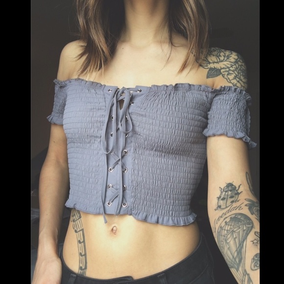 The MadLila Tops - Off The Shoulder Crop Top!